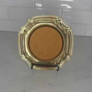 Baldwin Brass 7" Bottle Coaster with Removable Cork Center